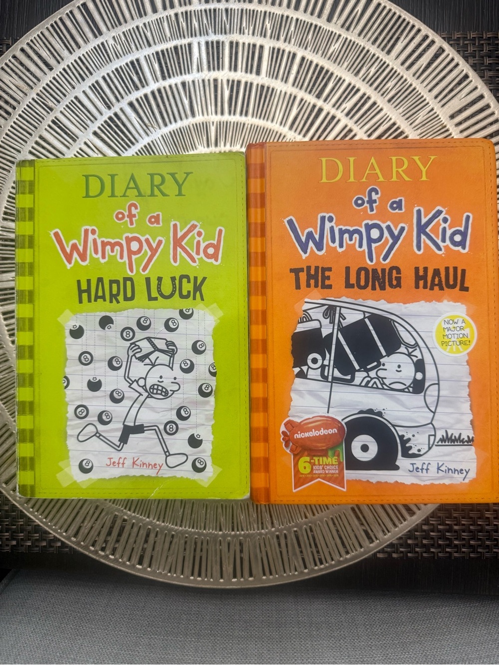 Diary of a Wimpy Kid Book Set - Jeff Kinney (Green & Orange)